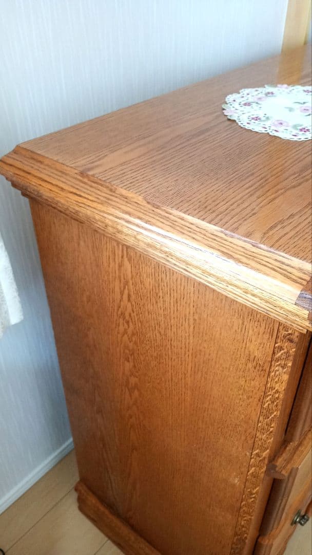 【希少・総無垢オーク心材】アメリカ輸入チェスト