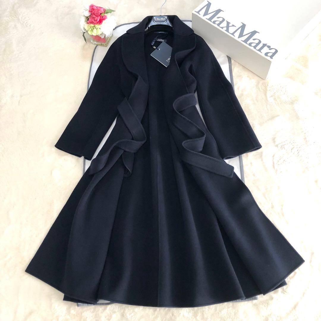 新品タグ付【'S MAX MARA】42ESTURIAクチートアマーノネイビー