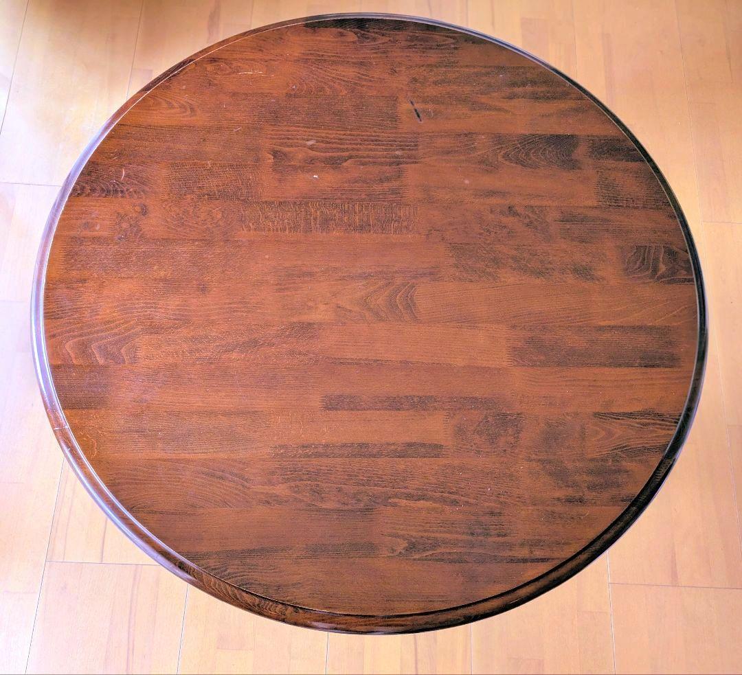 柏木工 ラウンドテーブル ヴィンテージ品 送料込・匿名配送