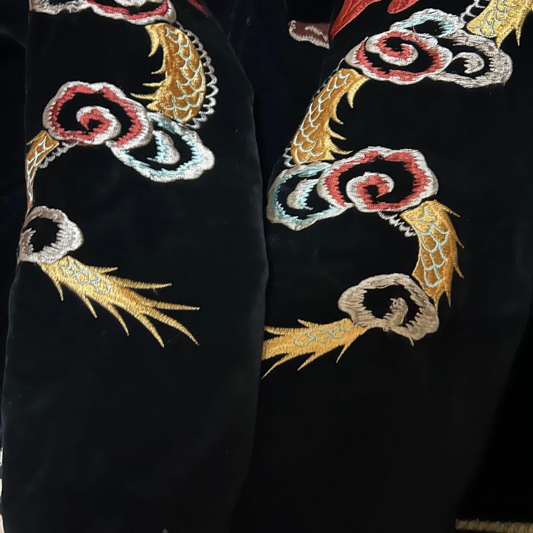 中古品 TAILOR 東洋 別珍 キルティング リバーシブル スカジャン S