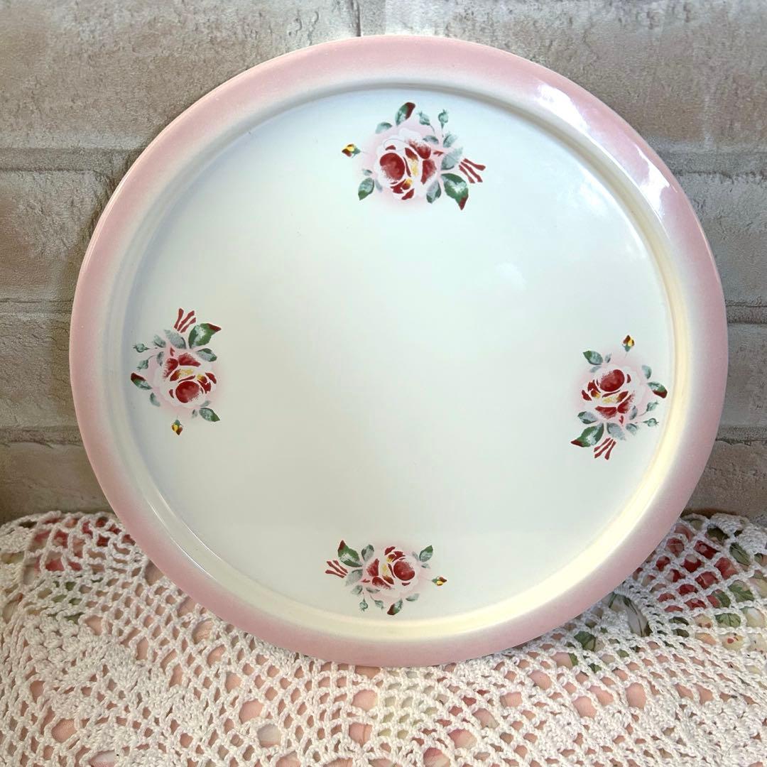 ♡ imane イマン プリンセスローズ ホーロー 蓋付きバケツ 大 レア ♡