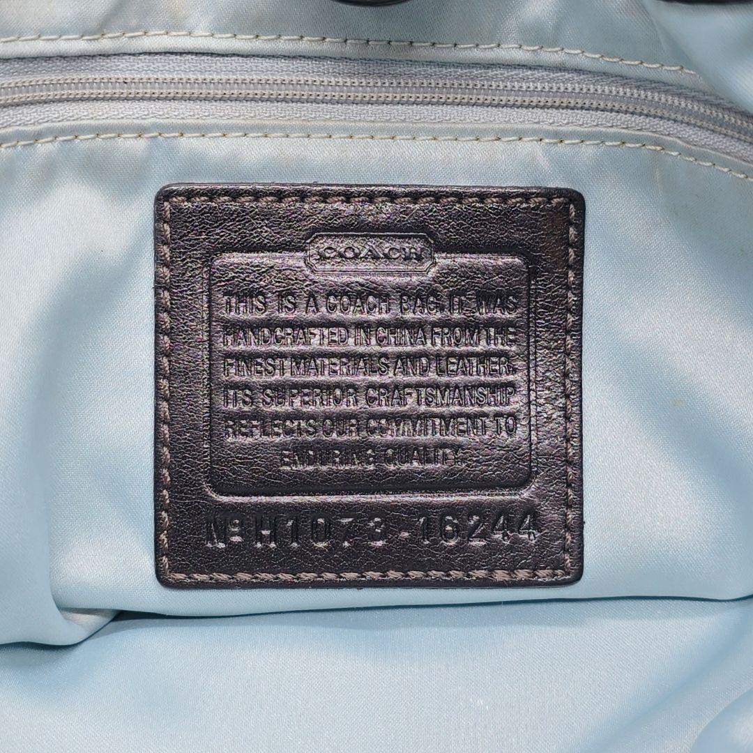 y2k✨COACH コーチ 本革 トートバッグ 黒 16244 肩掛け A4収納