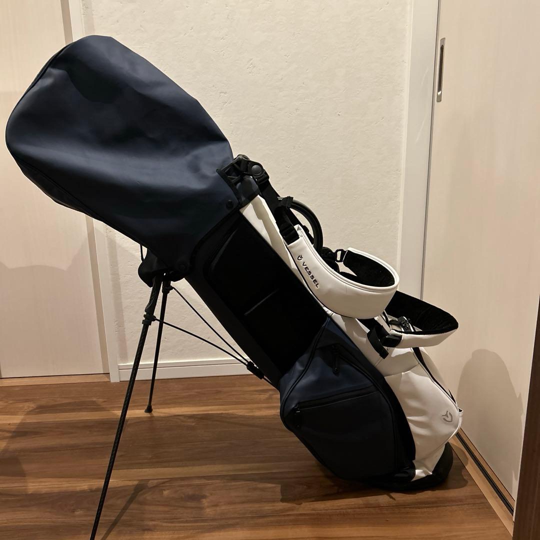 VESSEL　player3.0Stand ダブルストラップ　ネイビー/ホワイト