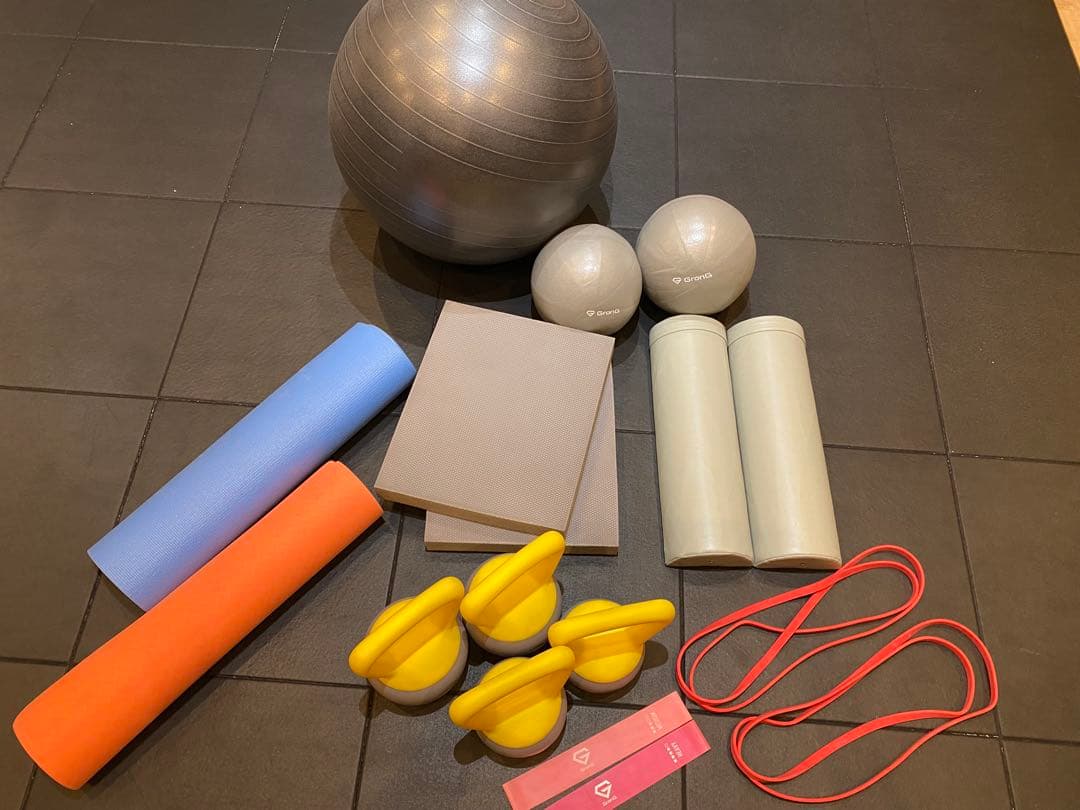 フィットネスフルセット 17個 グロング ケトルベル チューブ バランスボール