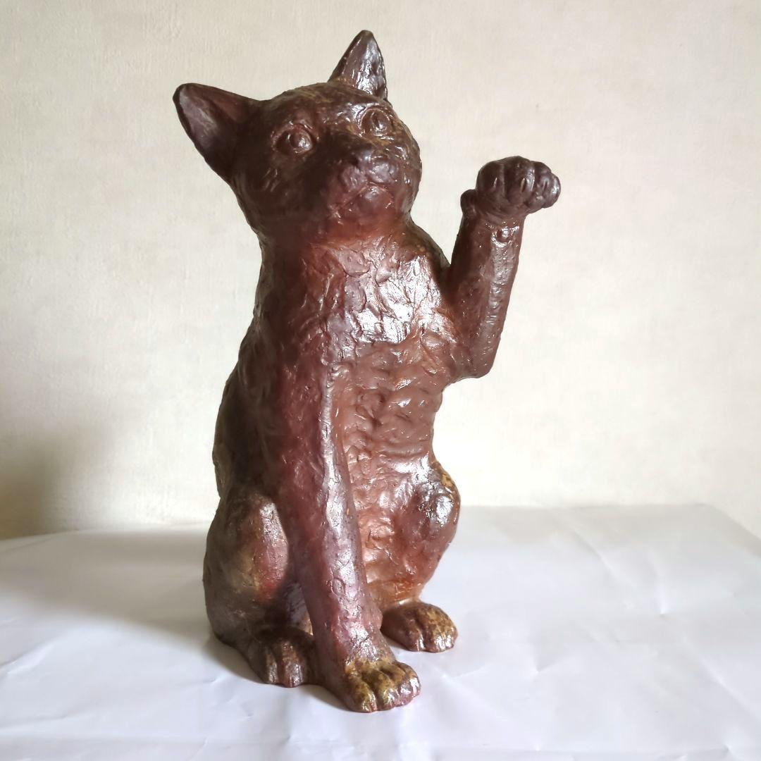 備前焼　招き猫　香炉