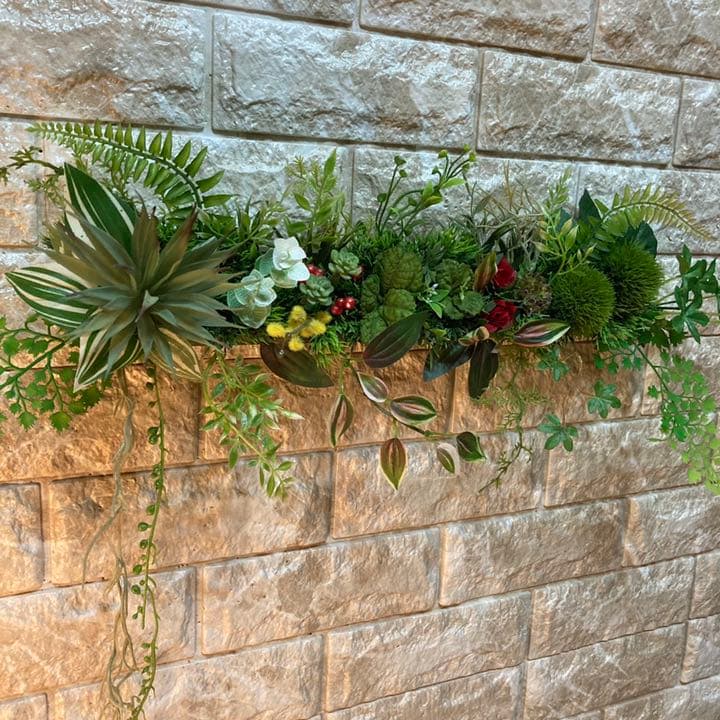 光触媒　人工観葉植物　ウォールグリーン　造花　インテリア60353