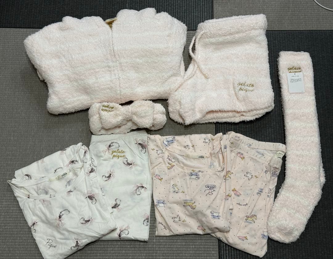 ジェラートピケ ルームウェア8点セット