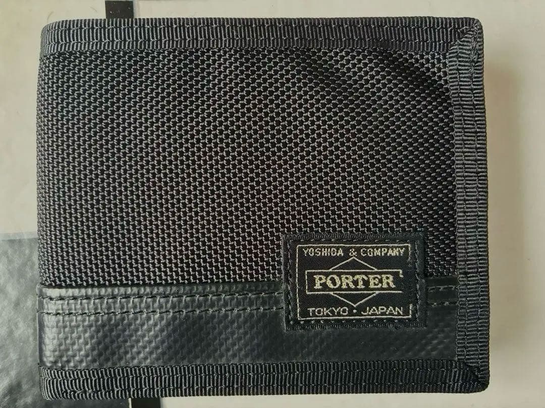 PORTER ポーター 二つ折り財布 ブラック ヒートウォレット