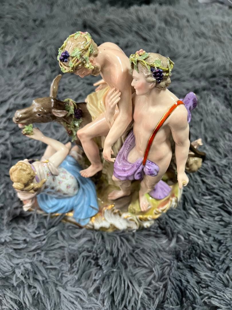 マイセン　大型人形　アンティーク