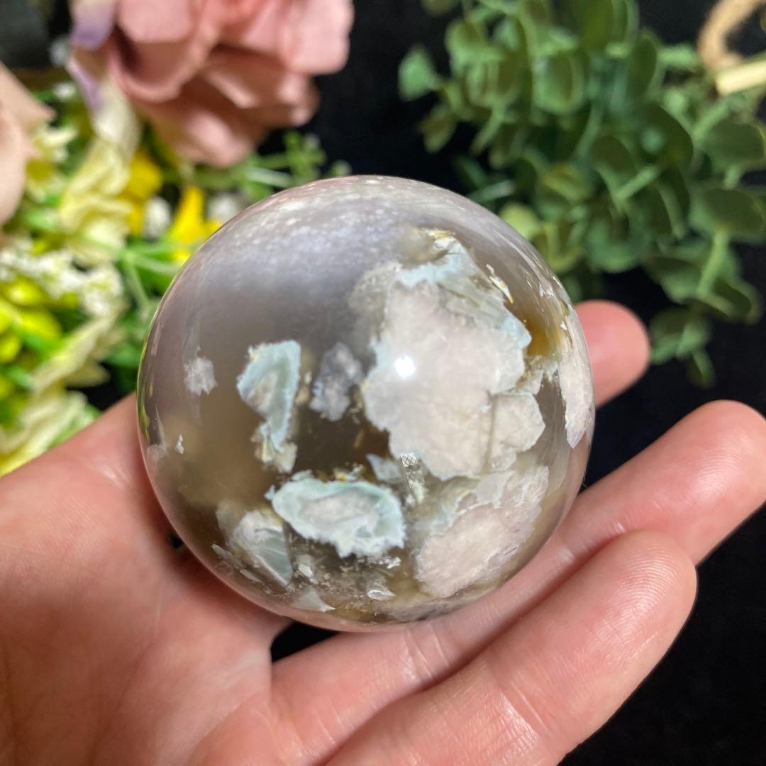 グリーン桜瑪瑙with夜桜 スフィア ②