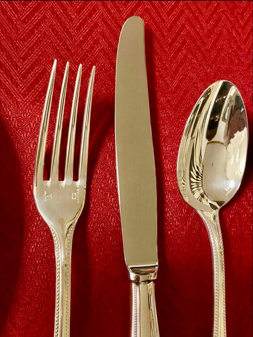 【☆極美品☆】クリストフル パール テーブルサイズ カトラリーセット