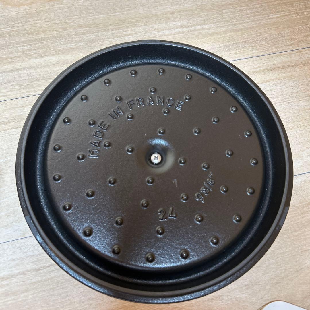 STAUB ストウブ　グランドココット　グレー　深型　24cm 両手鍋　鍋