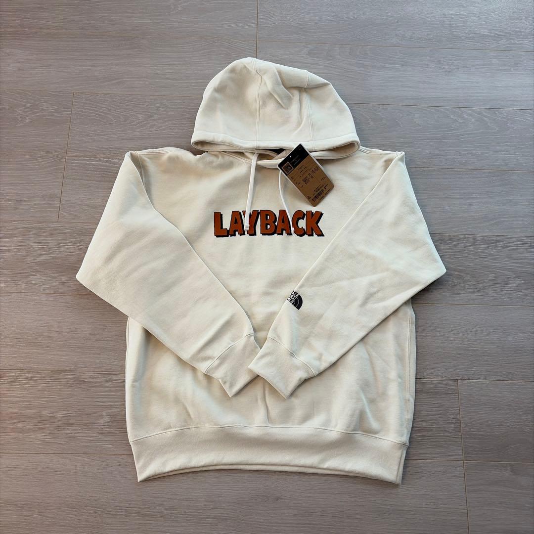 新品　ノースフェイス パーカー レイバックフーディ　ヴィンテージホワイト L