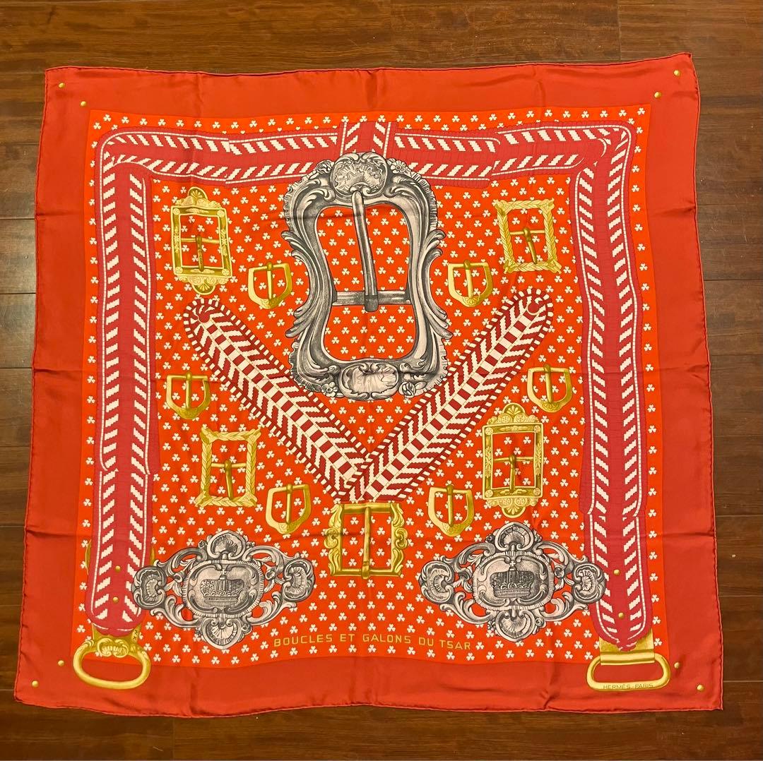 新品未使用 エルメス　スカーフ　カレ ウォッシュ 90