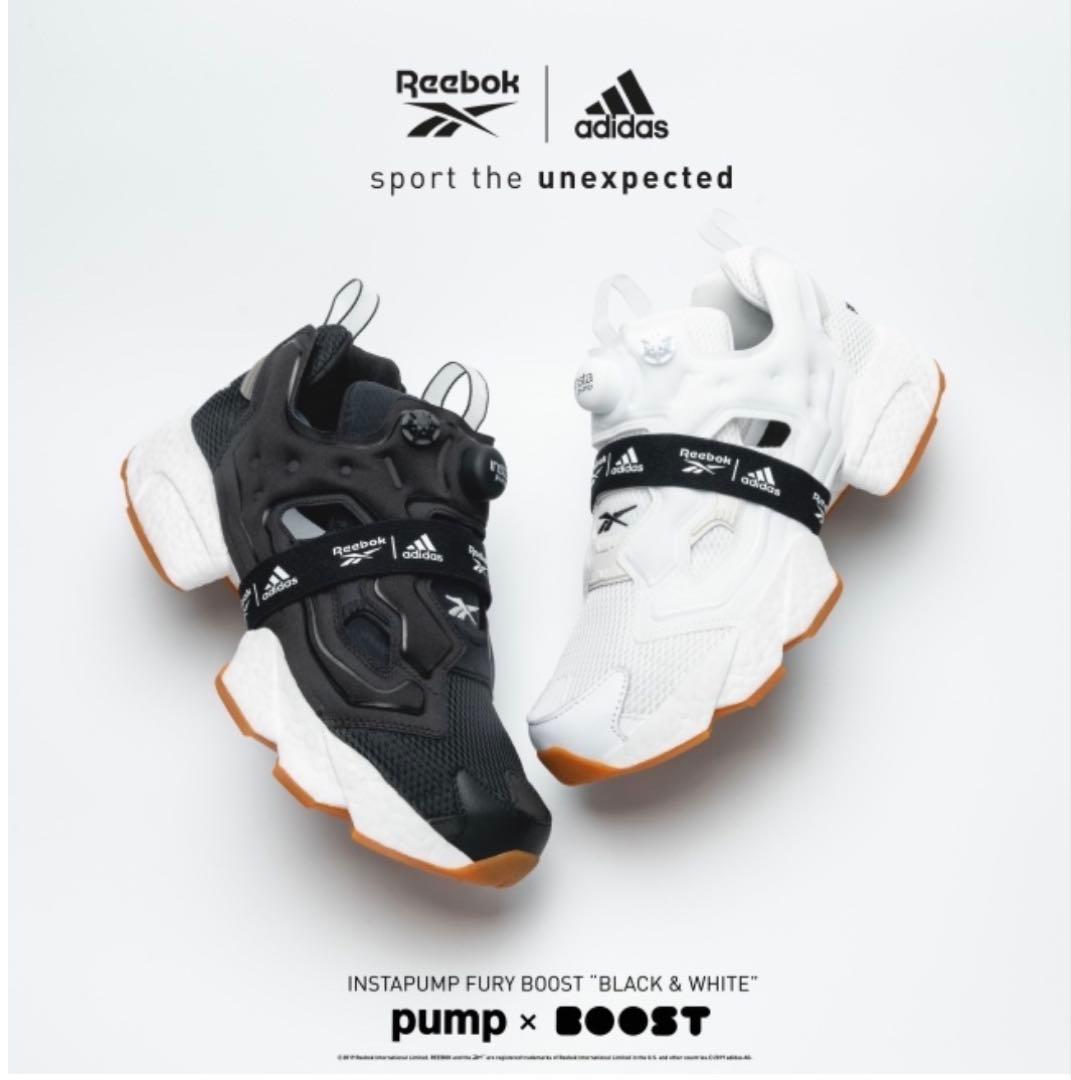 リーボック　アディダス　インスタポンプフューリーブースト 28cm ブラック