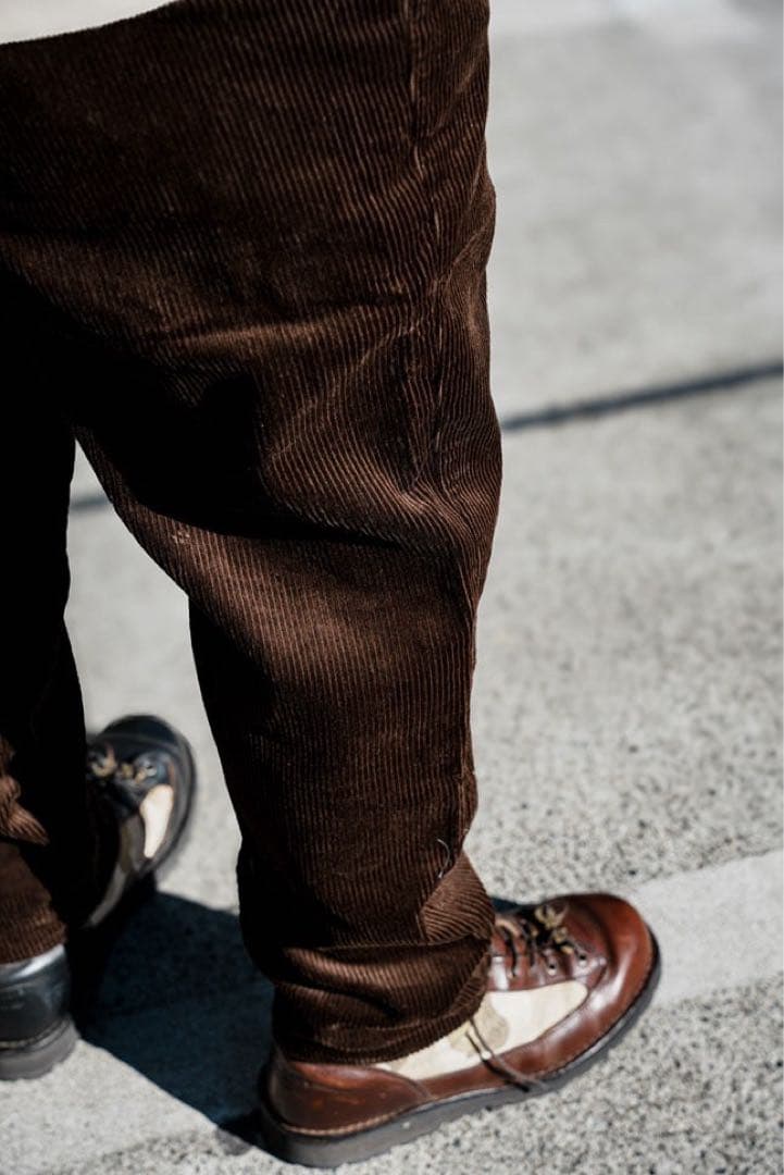 【1人でできるもん】コーデュロイ カモ柄ナイロン