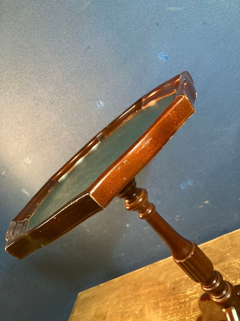 G サイドテーブル　コーヒーテーブル　アンティーク調　ヨーロピアン風　花台　緑