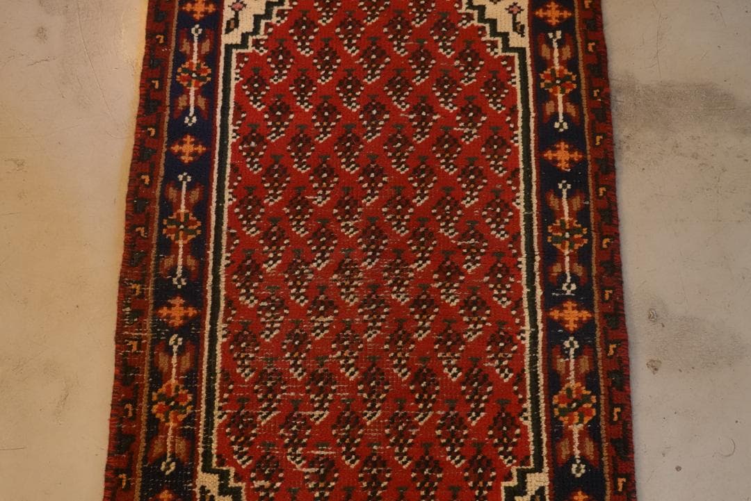 ✦vintage rugs✦　116cm58cm　インド産　ハンドメイドラグ