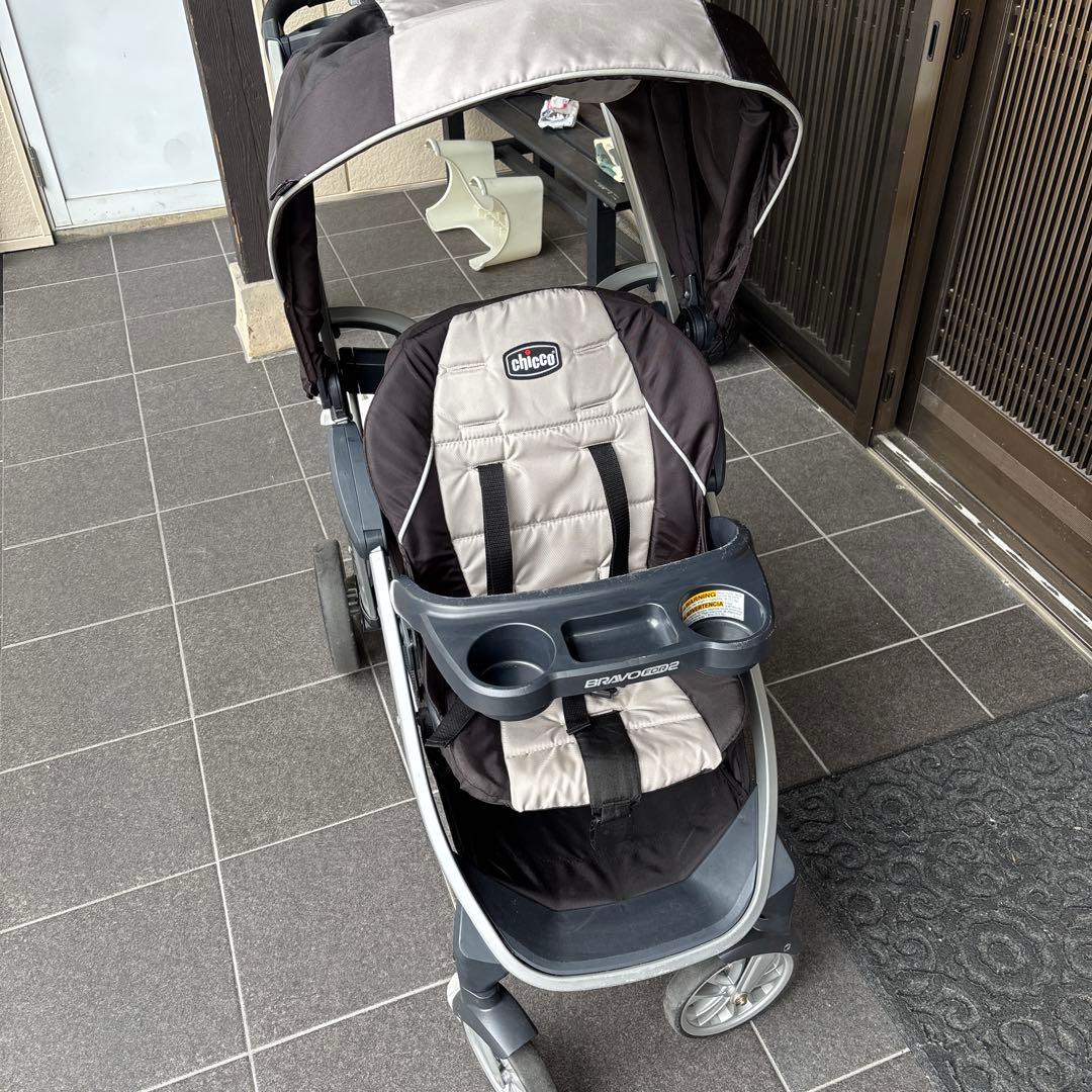 Chicco 二人乗りベビーカー シャンパン