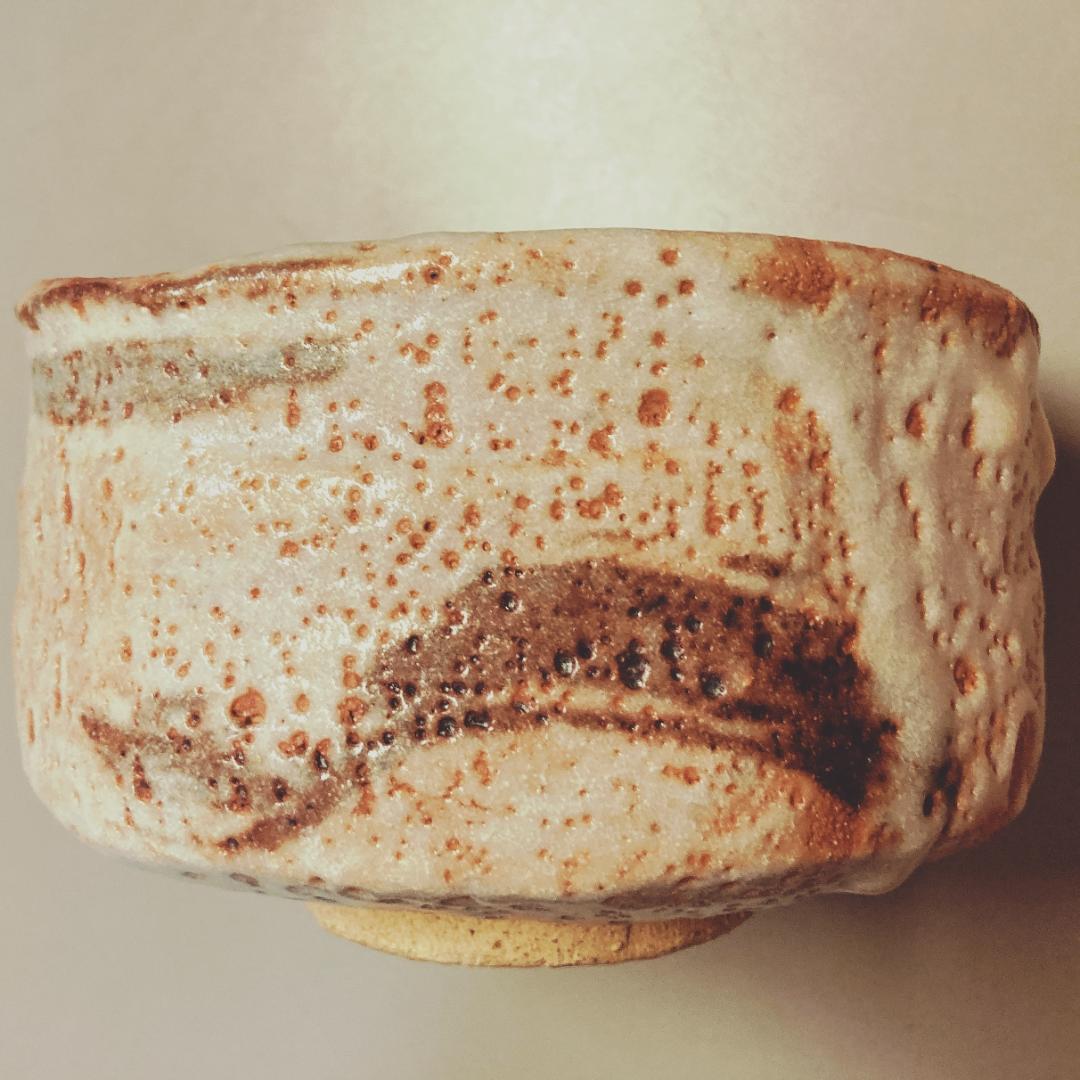 【値下げ】 奥磯太覚 志野 茶碗 【真正保証】