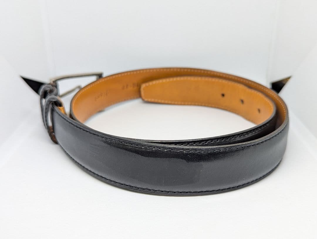 【美品】Felisi フェリージ　黒　レザー　メンズベルト