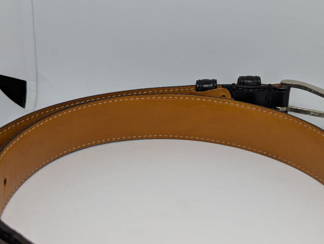 【美品】Felisi フェリージ　黒　レザー　メンズベルト