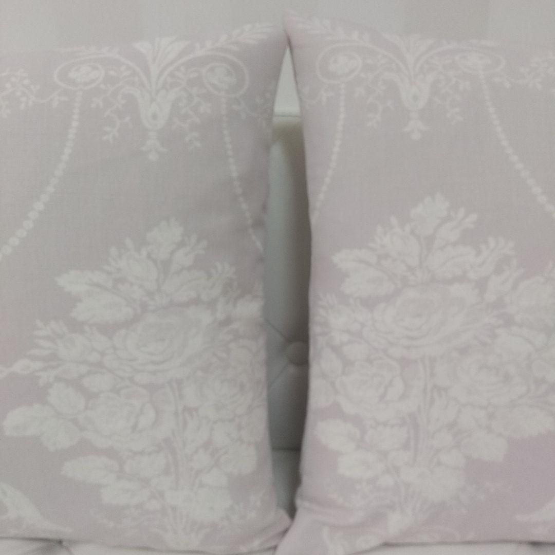 ジョゼッテアメジト2枚の価格 ハンドメイドクッションカバー ローラアシュレイ