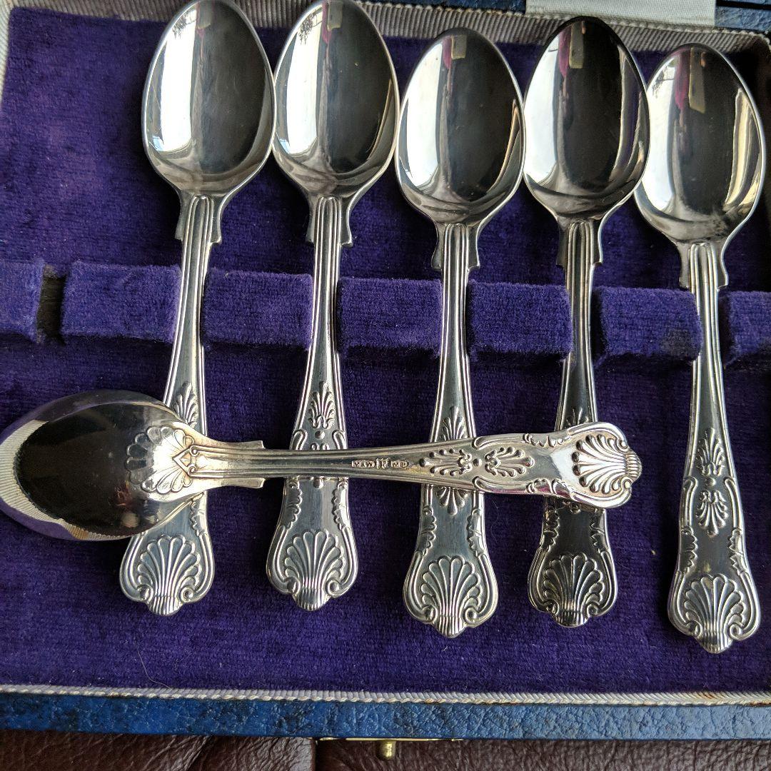 銀器　シルバー・カトラリー　MAPPIN ＆WEBB スプーン6本セット