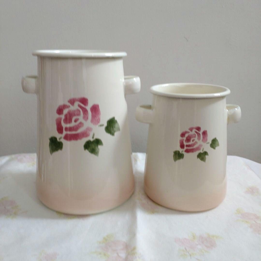 マニーローズ　ホーロー　ツール立てセット