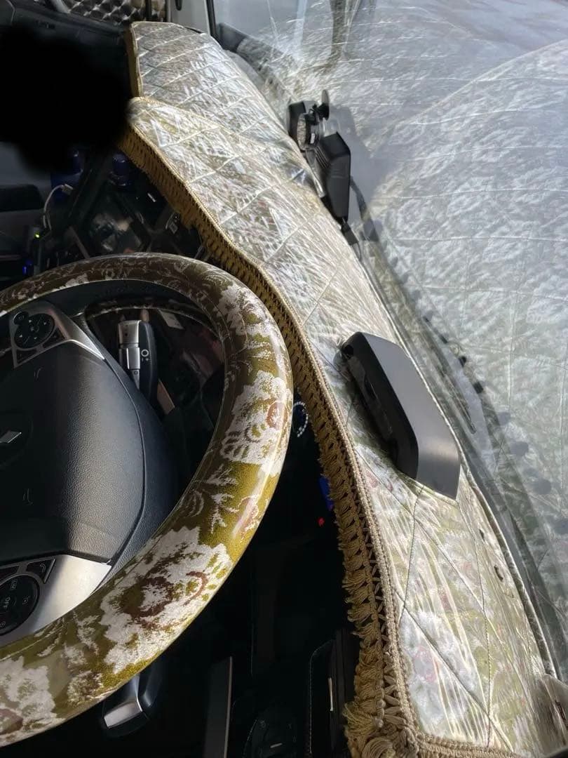 17スパグレ　新格子　ダッシュマット ハンドルカバー