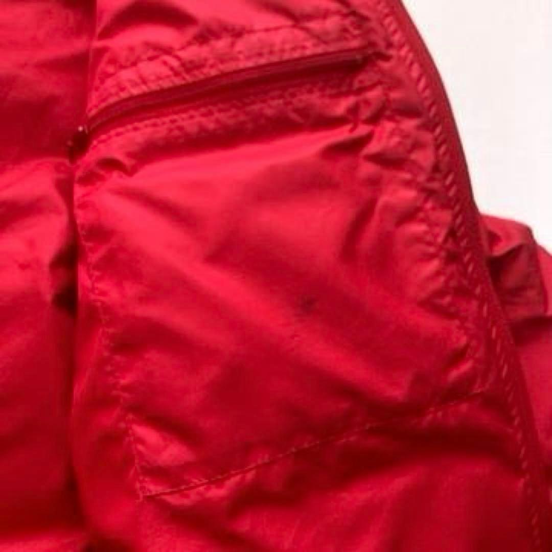 【希少】パーリーゲイツ　ダウンジャケット リブ スタンドカラー 赤 レディース1