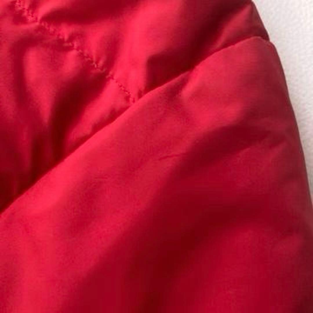 【希少】パーリーゲイツ　ダウンジャケット リブ スタンドカラー 赤 レディース1