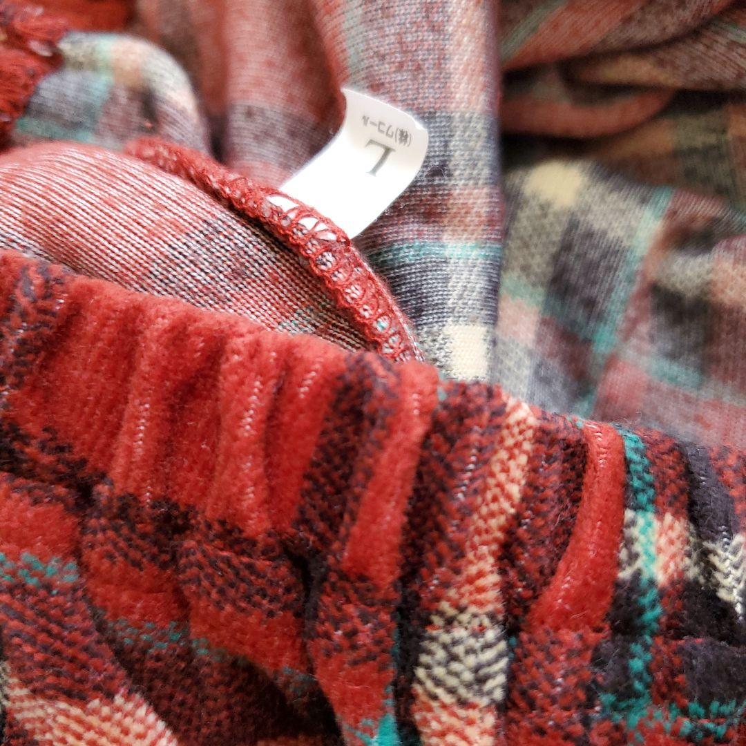 ASUKO MATANO 赤系チェック柄パジャマ(L)ルームウェア マタノアツコ