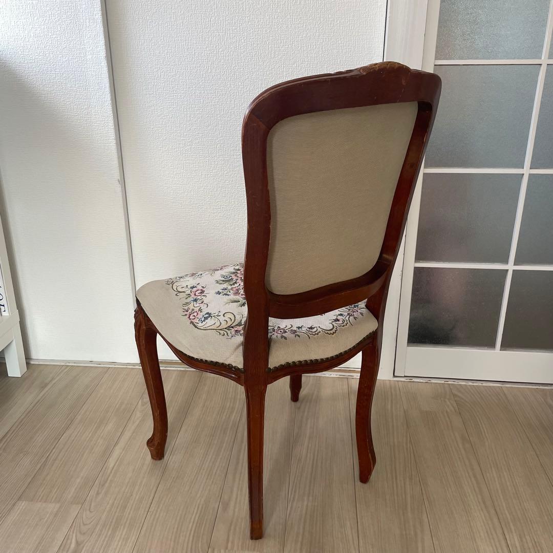 ゴブラン織 猫脚ヴィンテージチェア