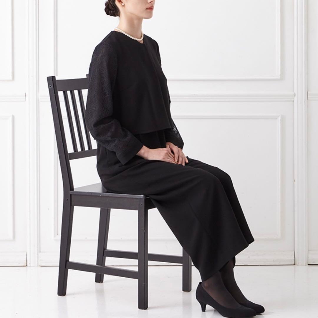 【週末セール】AIMER エメ 前開きファスナーパンツスタイルブラックフォーマル