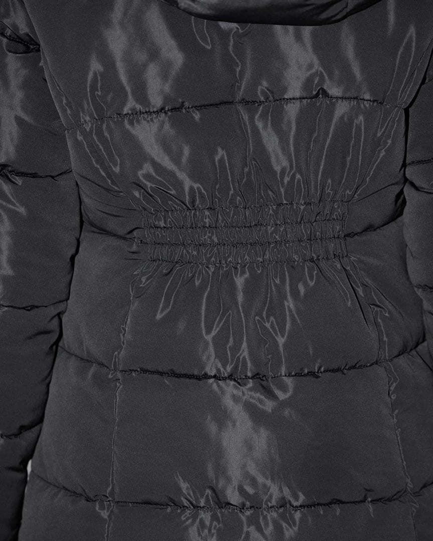 ファー付きロングファイバーダウン ブラック