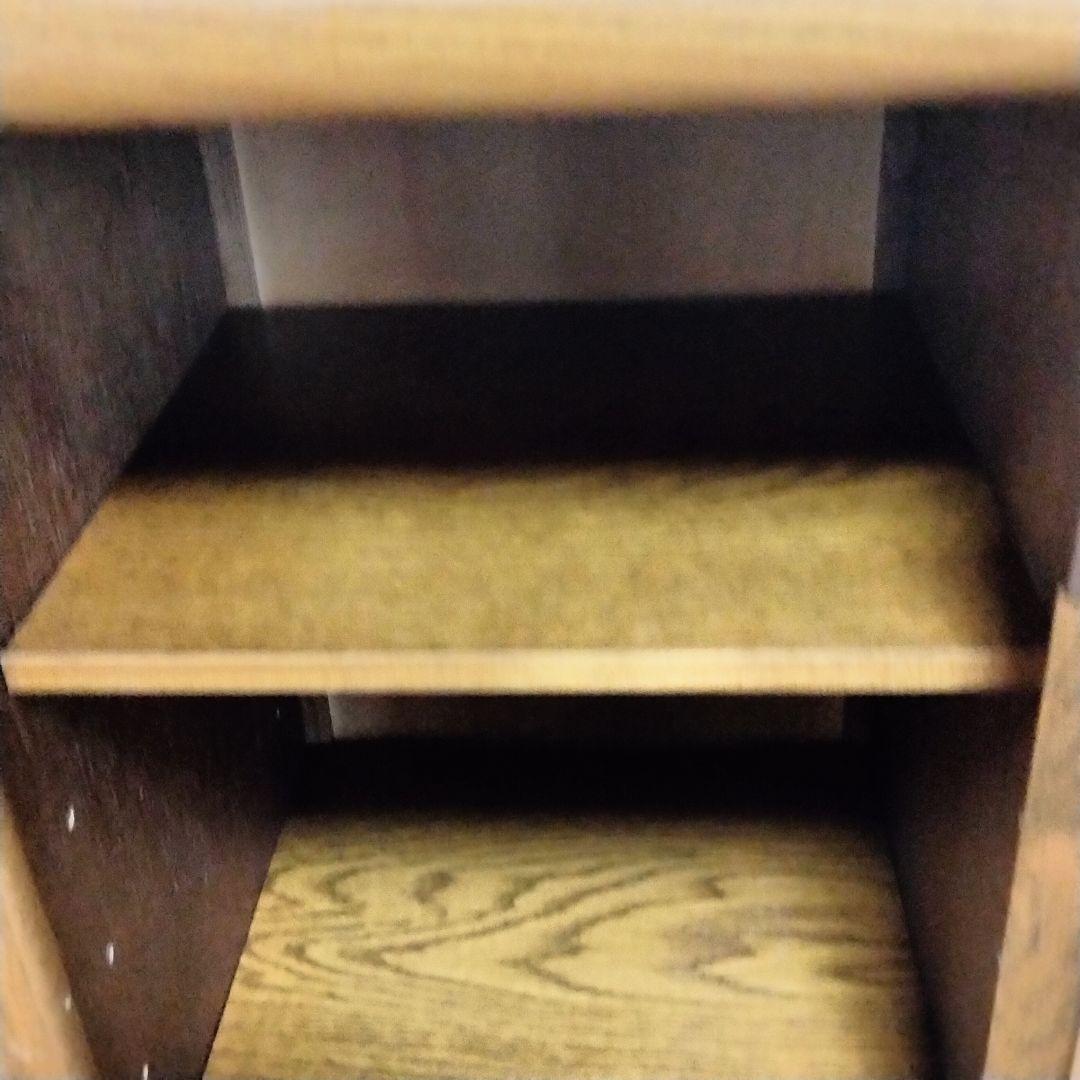 アケボノ工芸　キャビネット 飾り台 電話台 曙工芸製作所 ナラ？オーク？