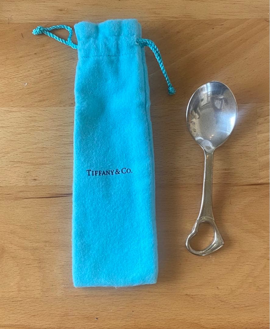 Tiffany & Co. ステンレススチールスプーン 専用ポーチ付き