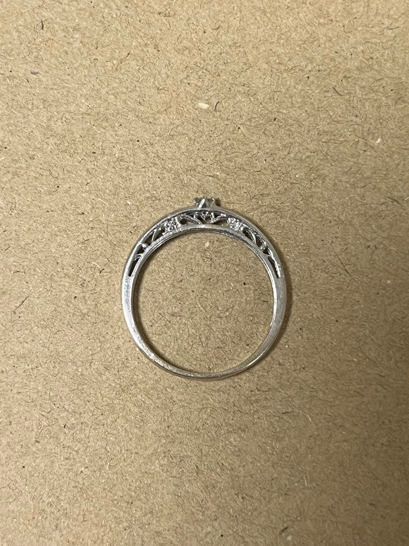 ジュエリーツツミ　K14WGダイヤモンドリング　指輪