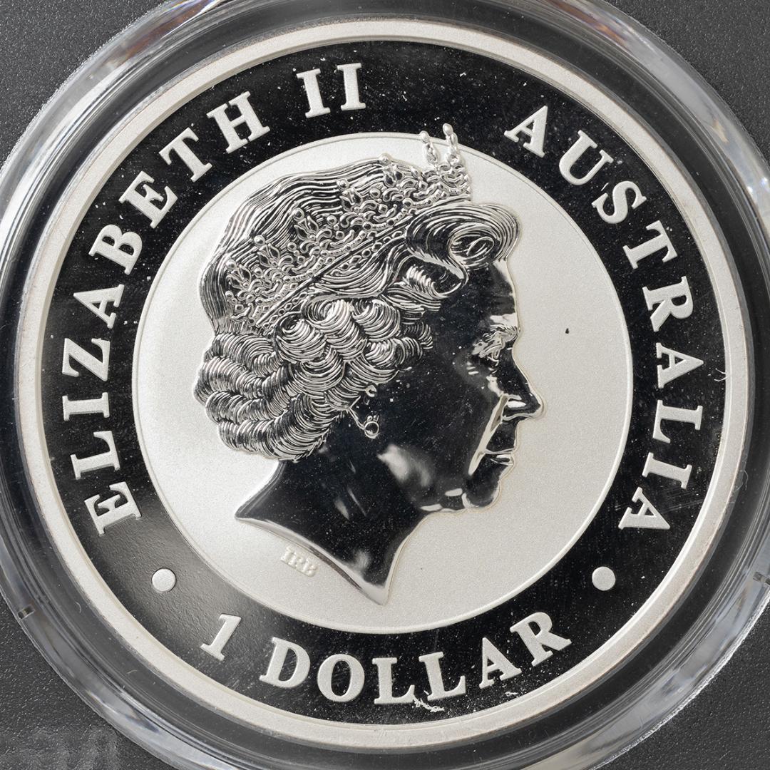 準最高鑑定　PCGS MS69 オーストラリア ワライカワセミ 銀貨 2014