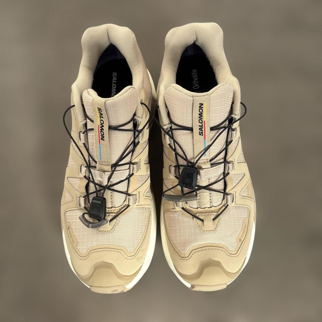 Salomon スニーカー 23.5cm ベージュXC ローム　ゴアテックス　W