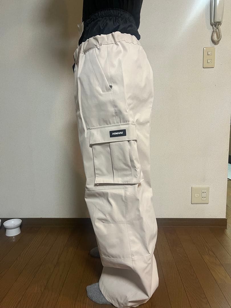 HIMANI スノーボード用カーゴパンツ ベージュ