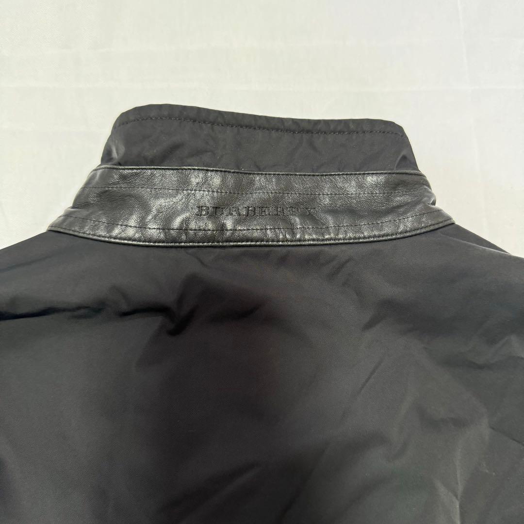 バーバリーロンドン　トレンチコート　首羊革　ブラック