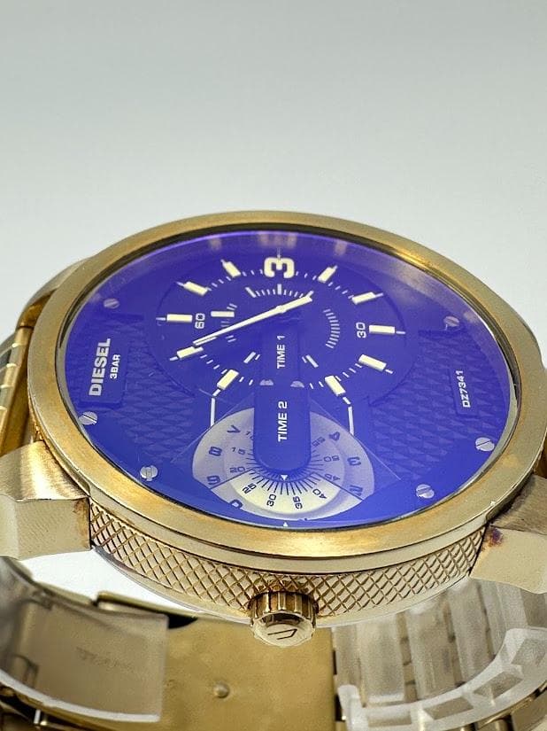 【希少】DIESEL ディーゼル DZ7341 腕時計 ゴールド 電池交換済