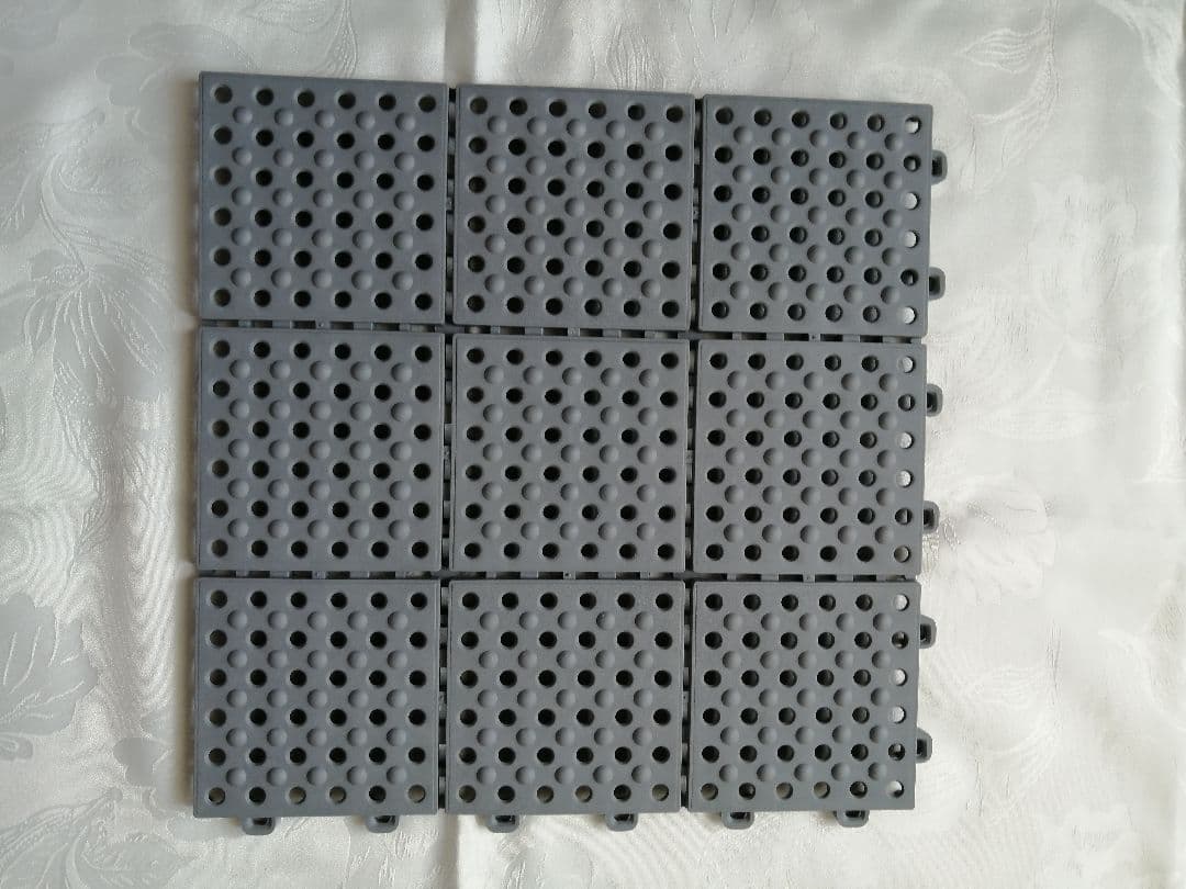 パレスチェッカー ジョイント式床材 30cmX30cm グレー 30枚入り