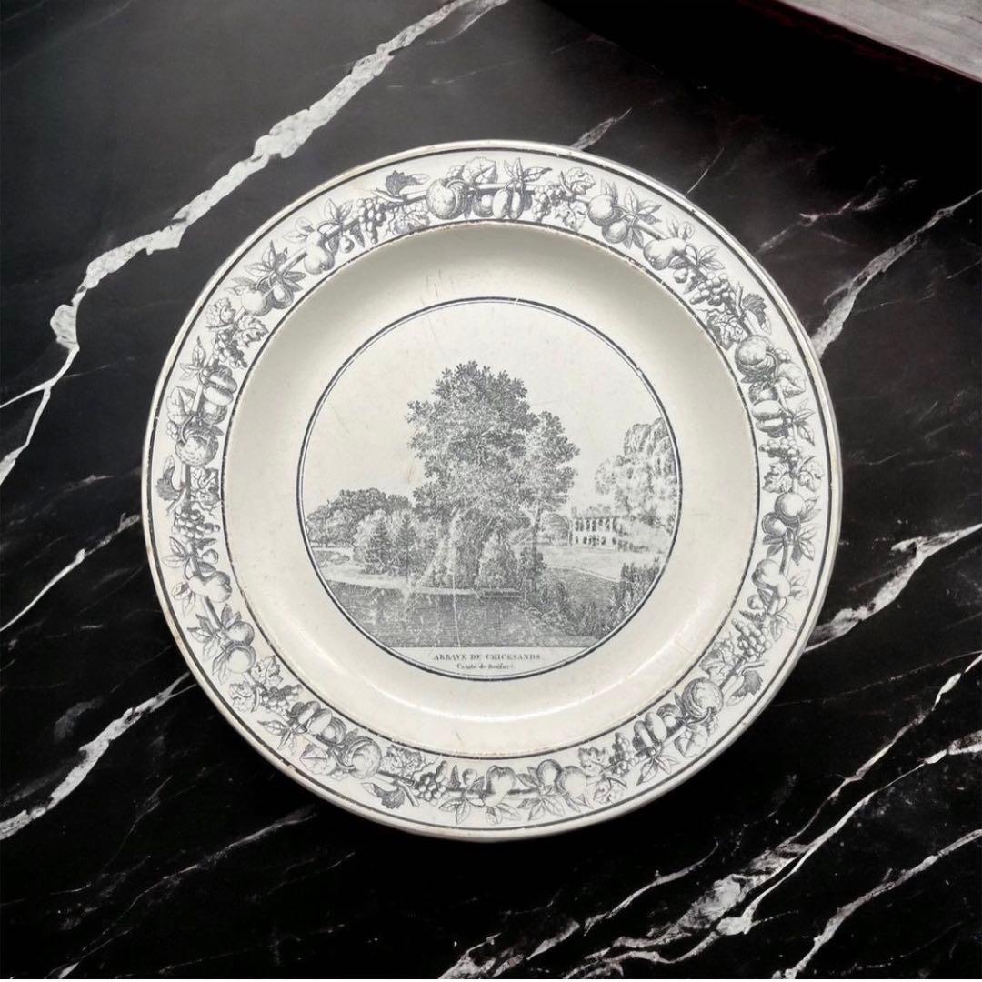 フランスアンティーク皿　クレイユStoneCoquerel et Le Gros