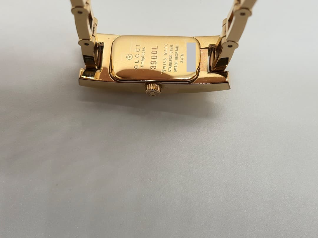 【新品電池】GUCCI ピンクシェル 3900L ゴールド レディース腕時計
