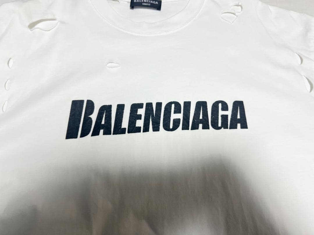 BALENCIAGA バレンシアガ 21SS デストロイオーバーサイズTシャツ
