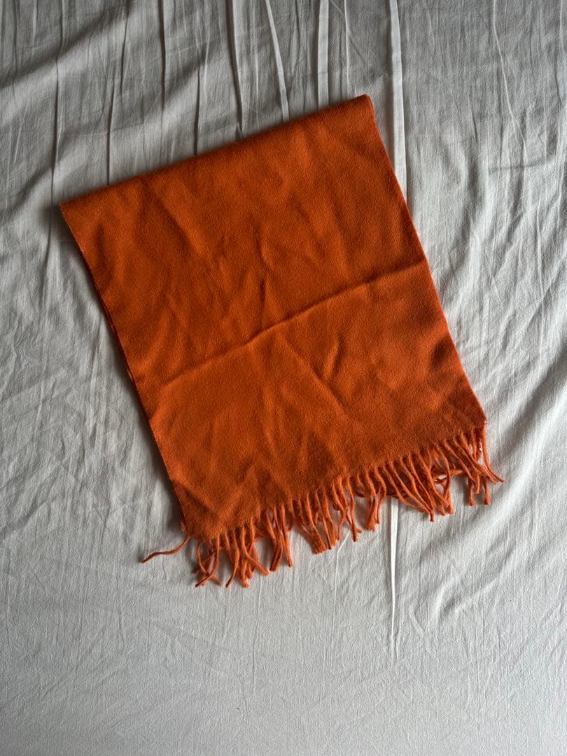 THE INOUE BROTHERS Brushed Scarf オレンジ