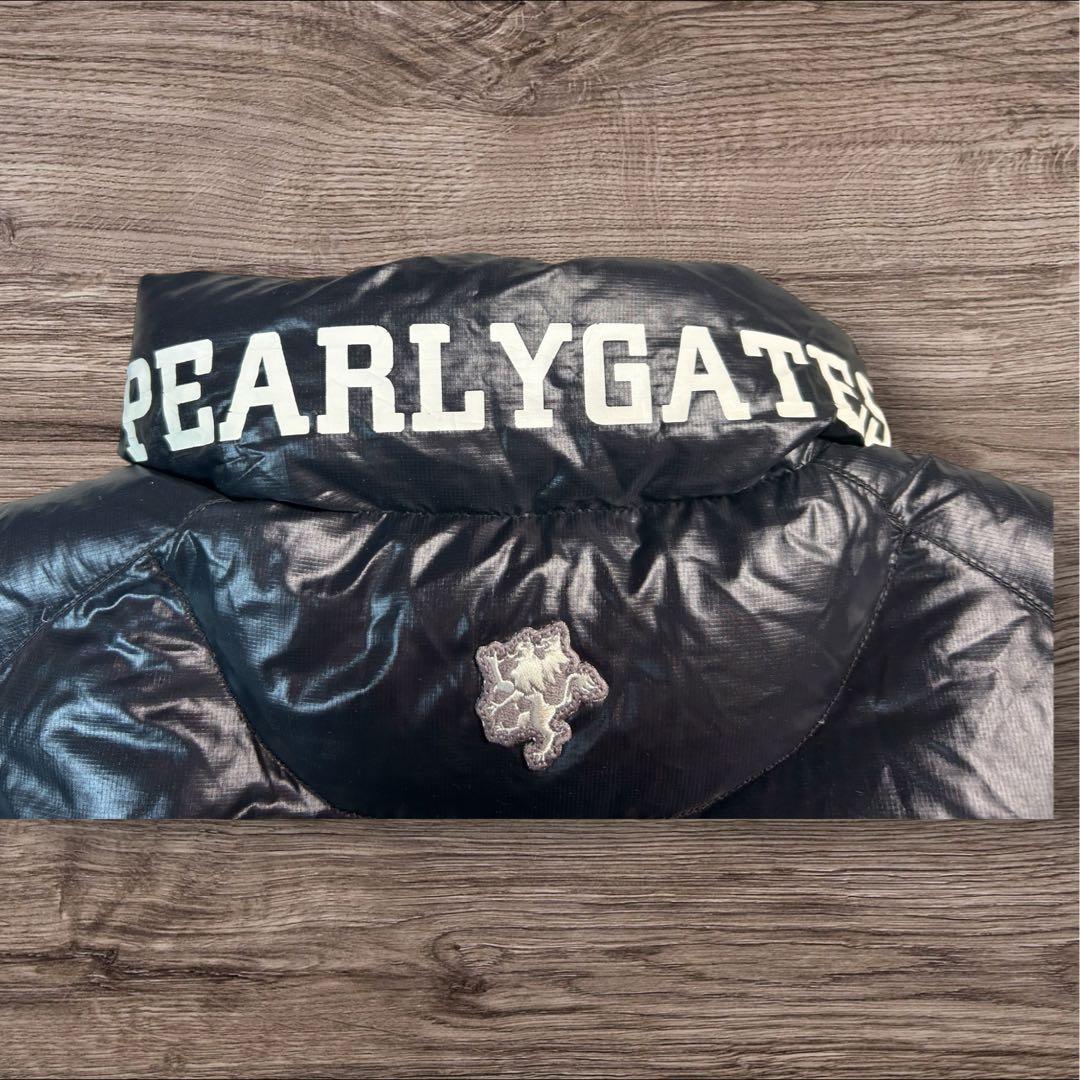 【美品】パーリーゲイツ 2WAY ダウンジャケット ベスト 黒 サイズ4 軽量